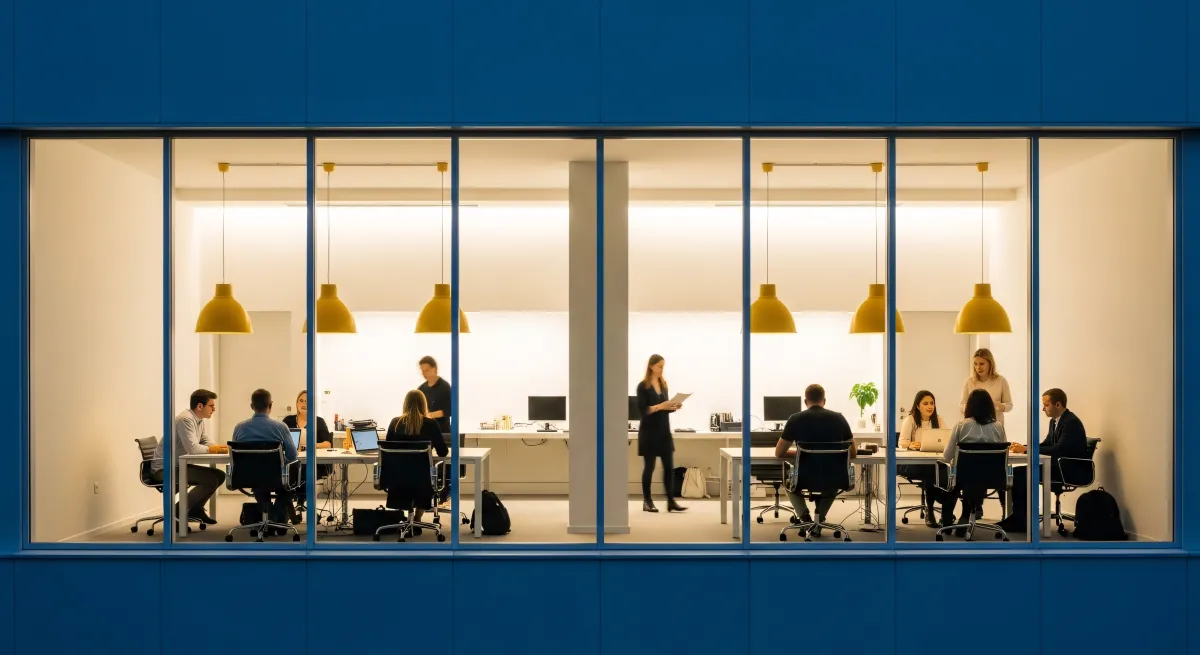 Team italiano in ufficio durante meeting